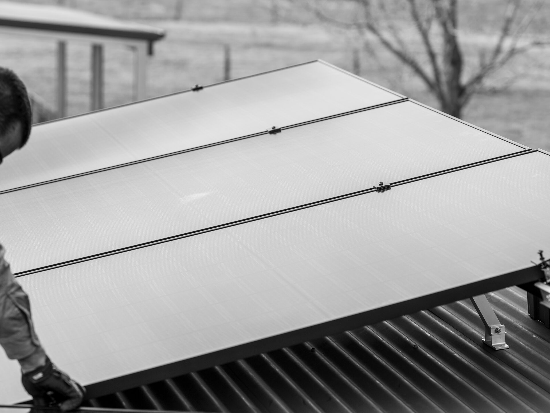 Panel mounting detail at Glen William