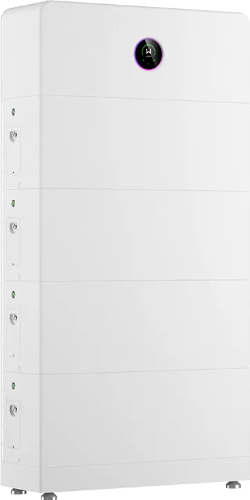 Official GoodWe ESA render of a fully stacked all-in-one battery tower, angled view