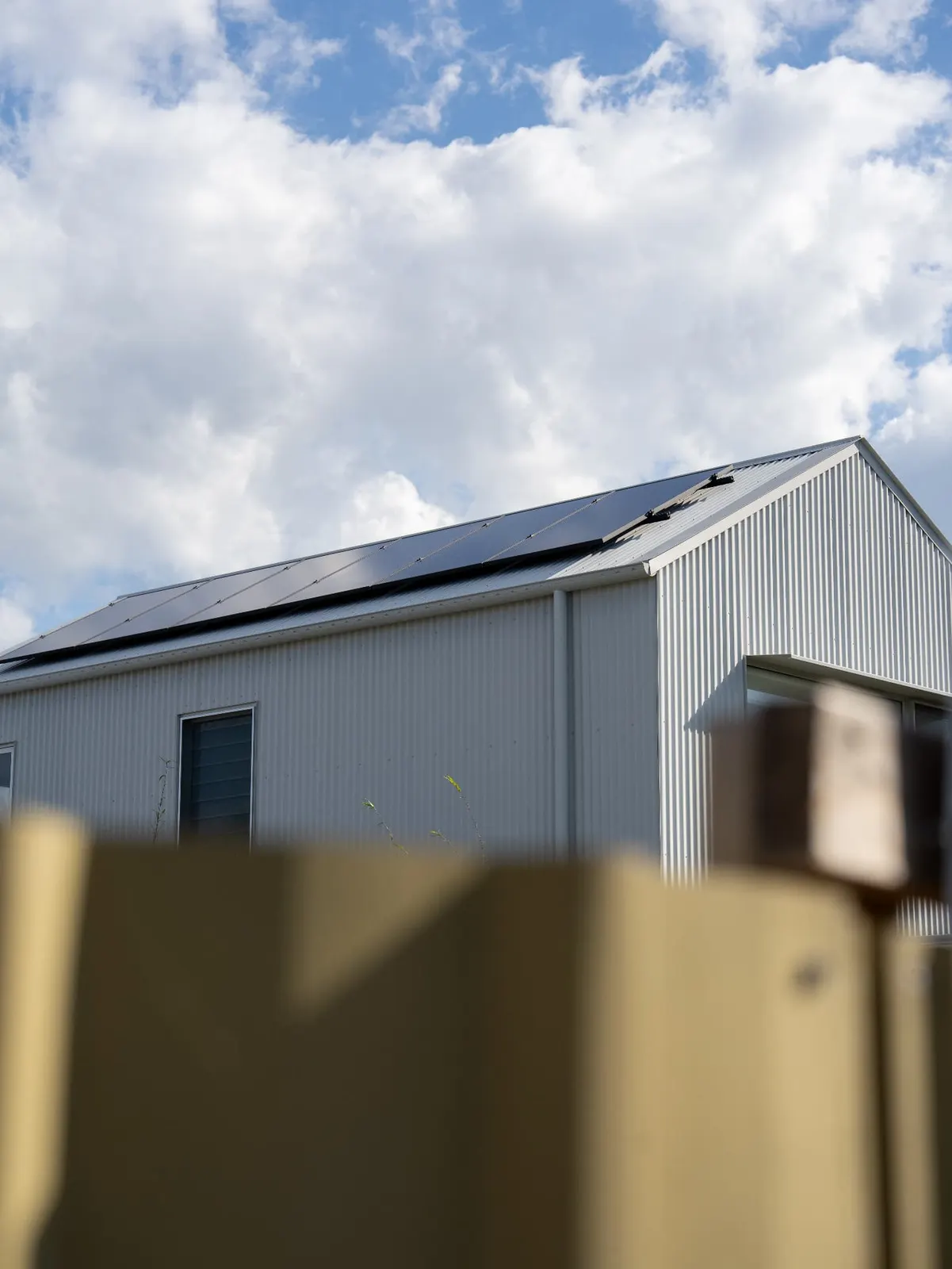 Solar panels on a Colorbond roof at a Mayfield home in Newcastle