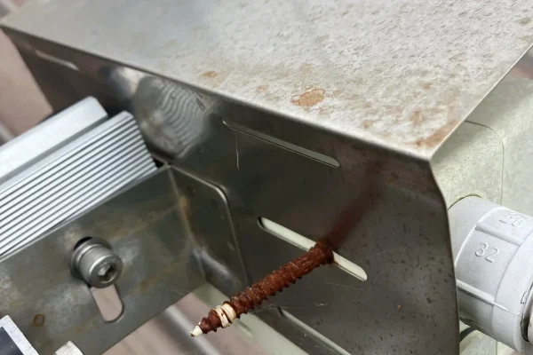 Screw straight into the back of a solar power isolator ruins the IP rating and can lead to fires