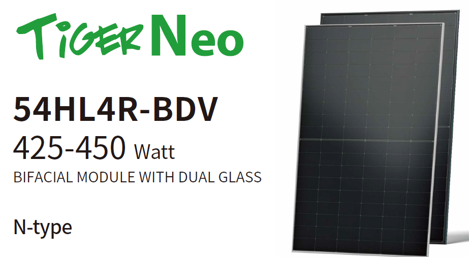Newcastle Bifacial Solar Panel - Jinko Tiger Neo