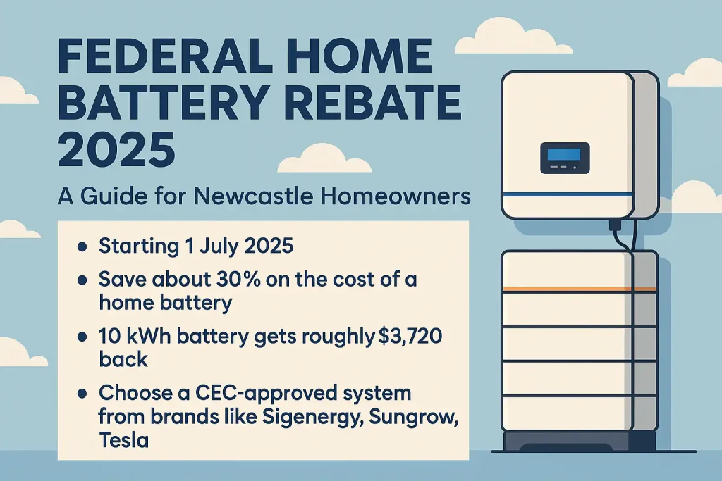 Federal Home Battery Rebate 2025 - Newcastle NSW Guide 