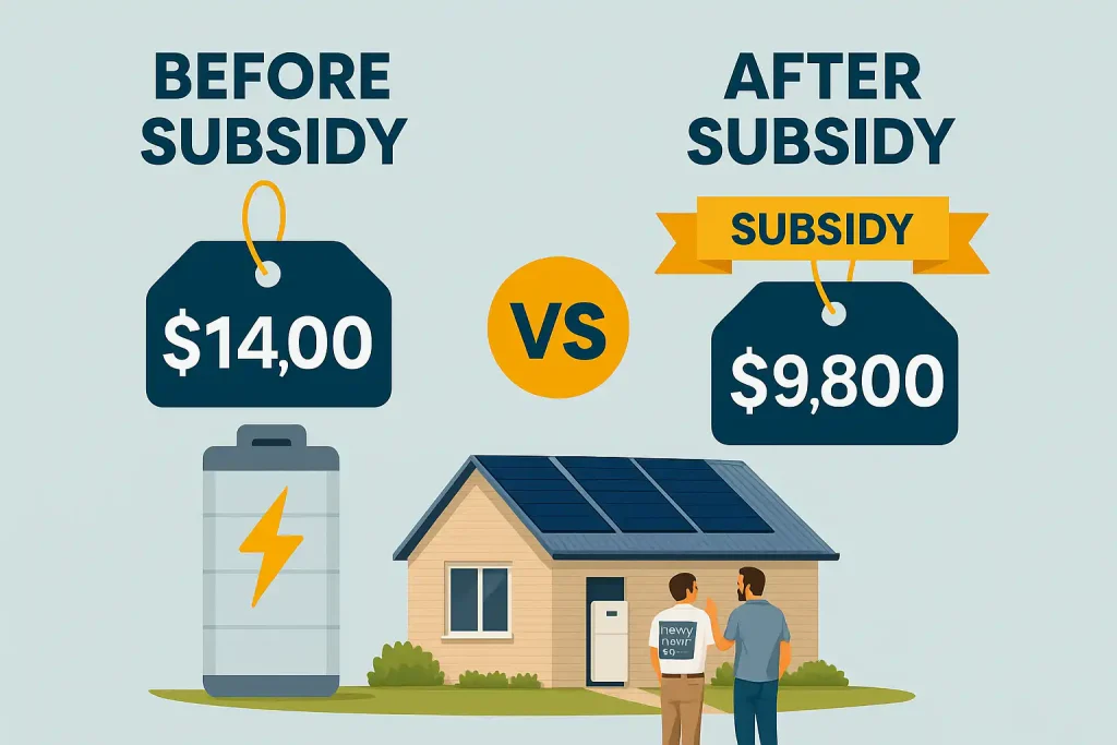 Federal subsidy rebate costs before and after