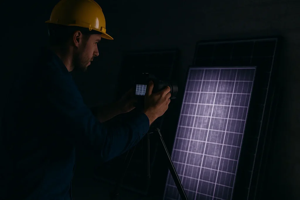 Solar Power Electroluminescence Testing