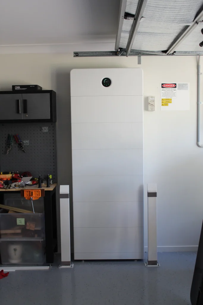 Completed Goodwe ESA battery system in Newcastle NSW